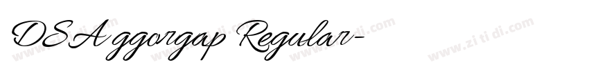 DSA ggorgap Regular字体转换 DSA ggorgap Regular字体转换